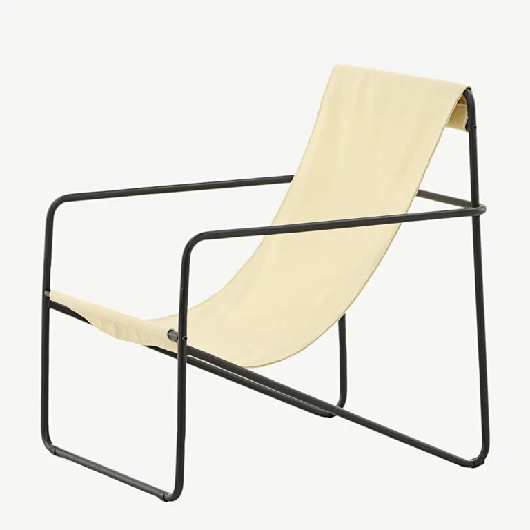 Beež minimalistliku terasraamiga tugitool Vernon - 18048-070
