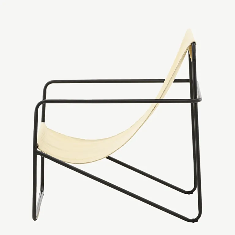 Beež minimalistliku terasraamiga tugitool Vernon - 18048-070