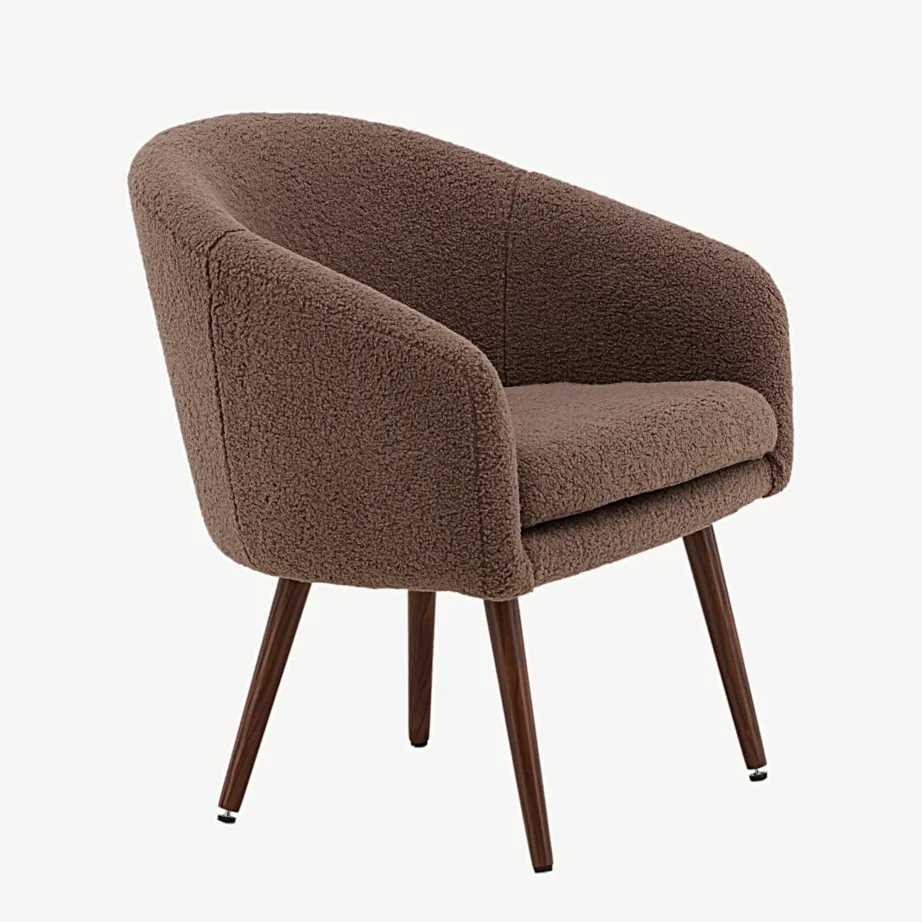 Buklee-kangaga pruun tugitool Wanda, tumepruunide terasest jalgadega, 18048-090 – 3