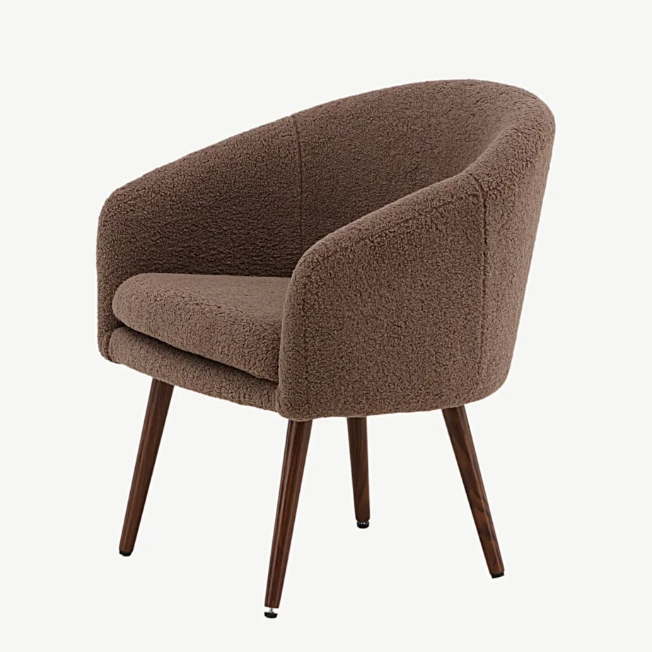 Buklee-kangaga pruun tugitool Wanda, tumepruunide terasest jalgadega, 18048-090 – 6