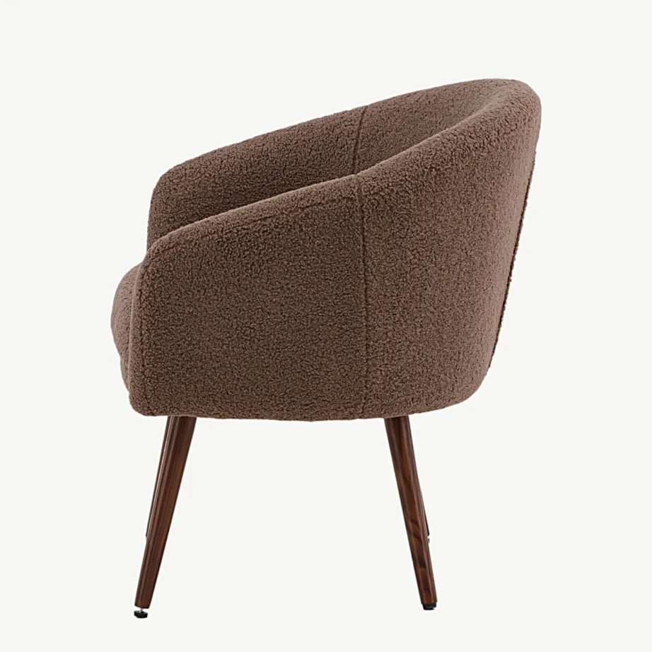 Buklee-kangaga pruun tugitool Wanda, tumepruunide terasest jalgadega, 18048-090 – 7