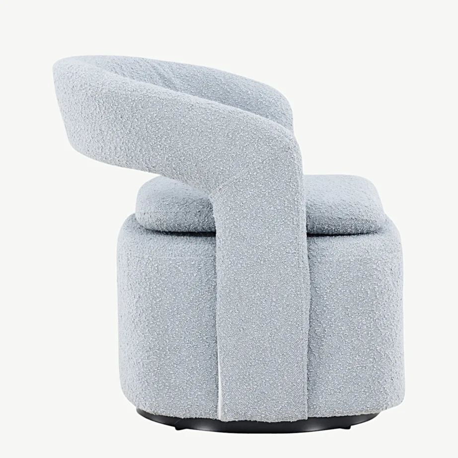 Helesinisest buklee kangast tugitool Laurel terasraamiga, 18048-143 – 2