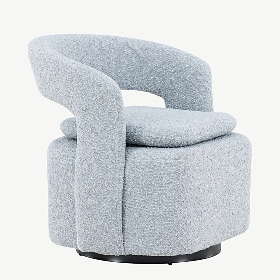 Helesinisest buklee kangast tugitool Laurel terasraamiga, 18048-143 – 3