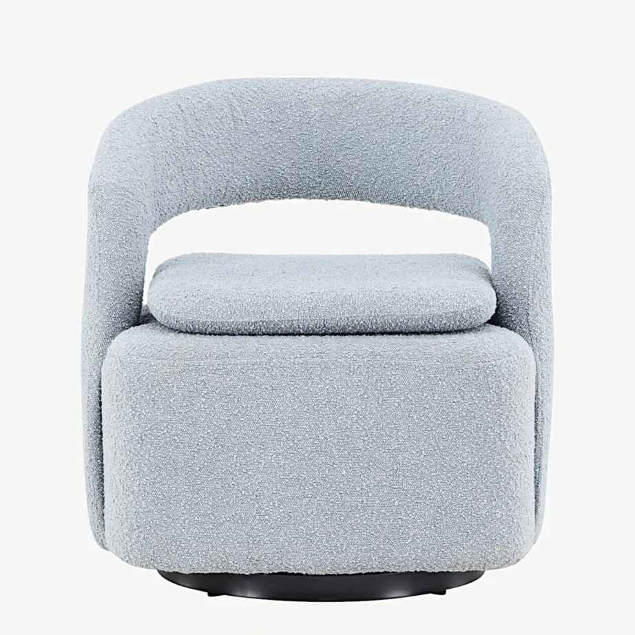 Helesinisest buklee kangast tugitool Laurel terasraamiga, 18048-143 – 4