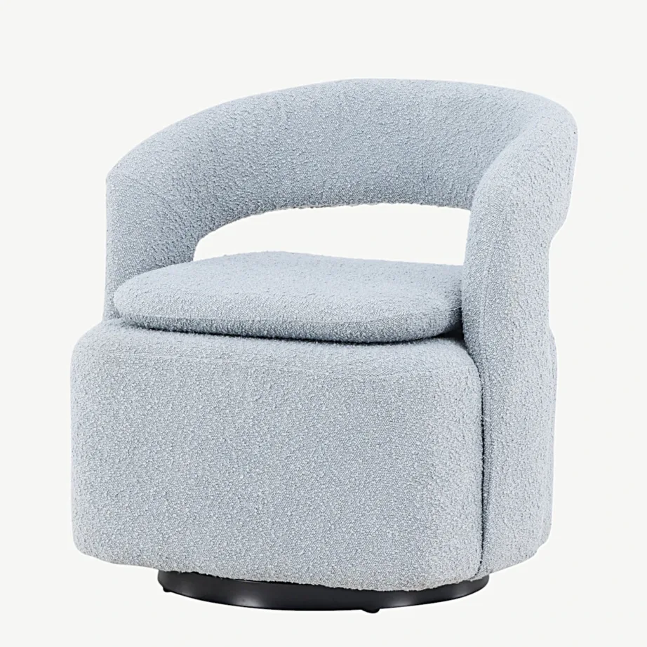 Helesinisest buklee kangast tugitool Laurel terasraamiga, 18048-143 – 5