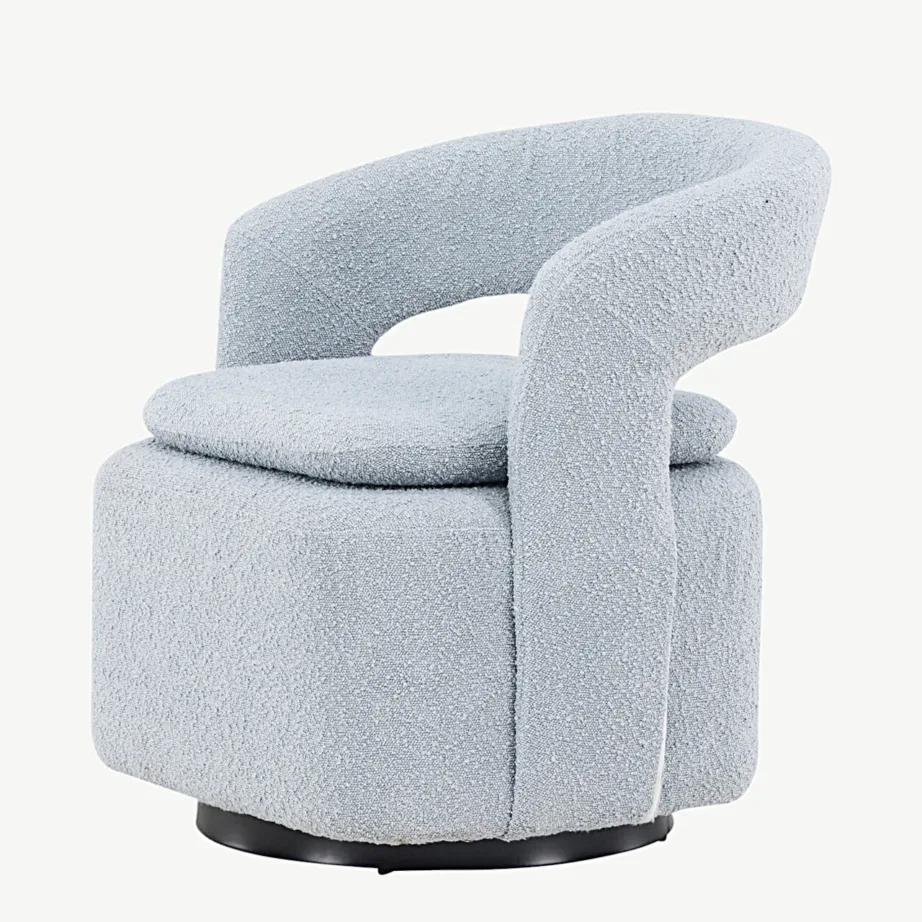 Helesinisest buklee kangast tugitool Laurel terasraamiga, 18048-143 – 6