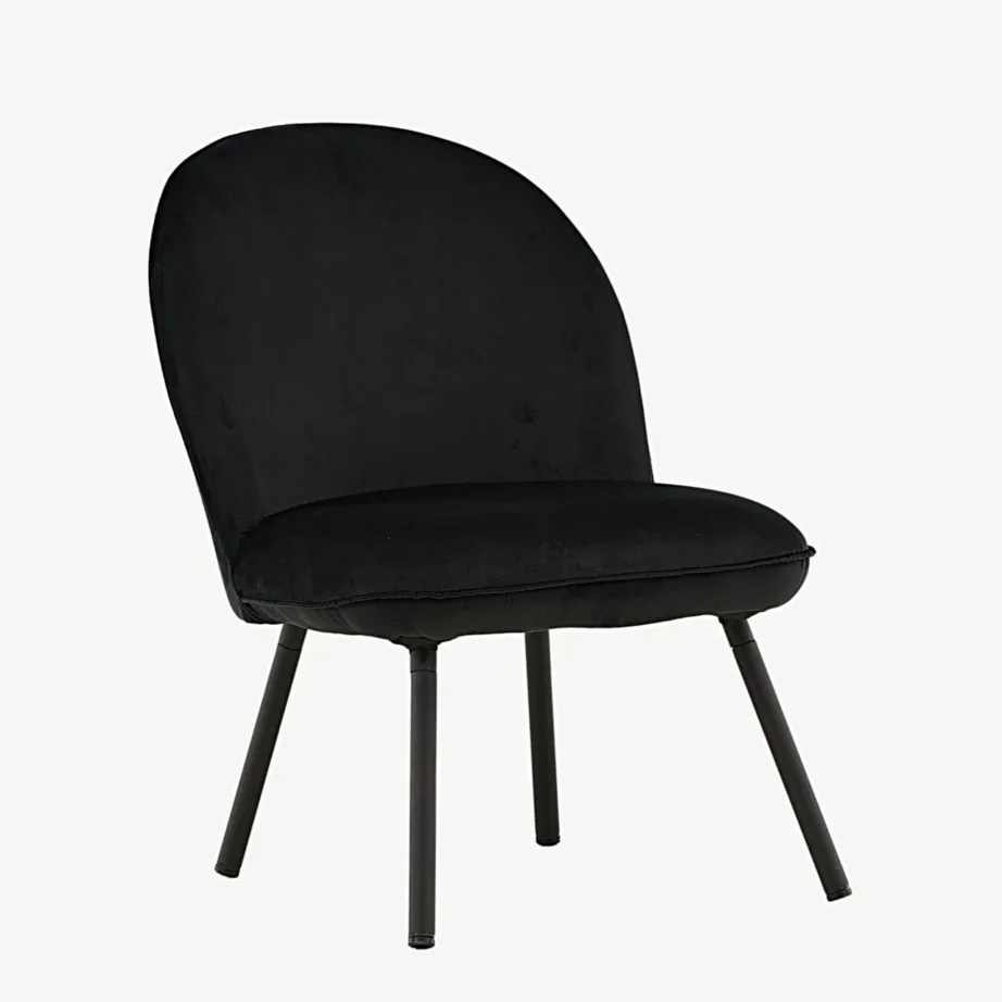 Polar must velvetkangaga lounge-tool terasjalgadega, 18048-212 – 3