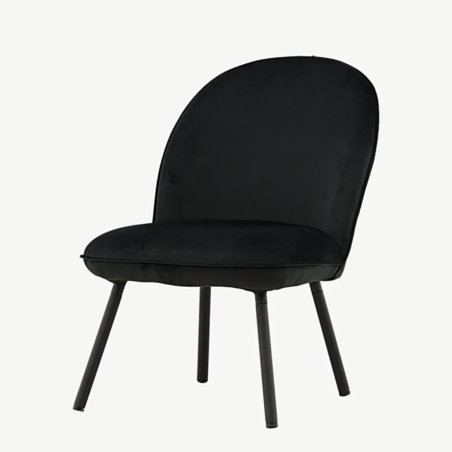 Polar must velvetkangaga lounge-tool terasjalgadega, 18048-212 – 5