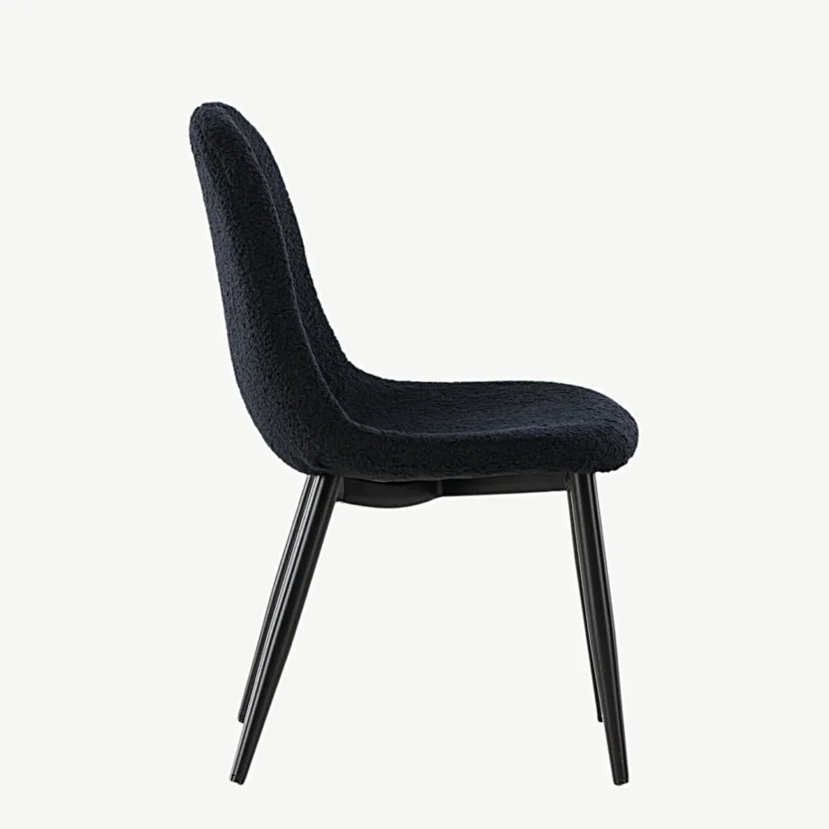 Polar must laste söögitool bukleekangast ja terasjalgadel, 18061-100 – 2