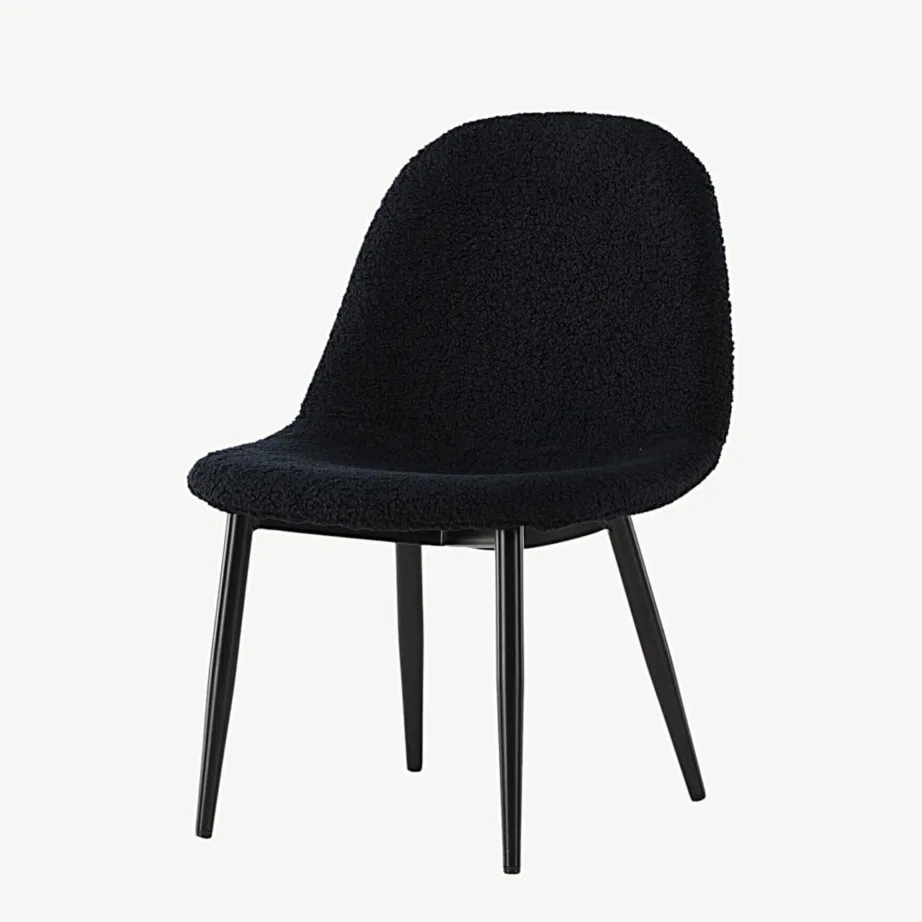 Polar must laste söögitool bukleekangast ja terasjalgadel, 18061-100 – 5