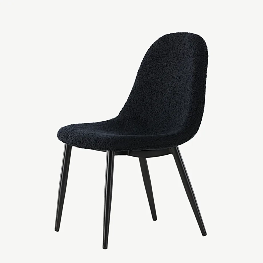 Polar must laste söögitool bukleekangast ja terasjalgadel, 18061-100 – 6