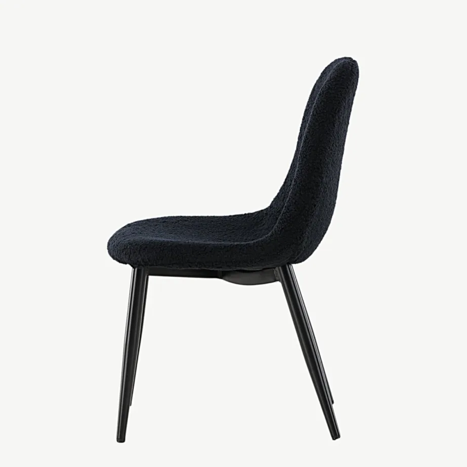 Polar must laste söögitool bukleekangast ja terasjalgadel, 18061-100 – 7