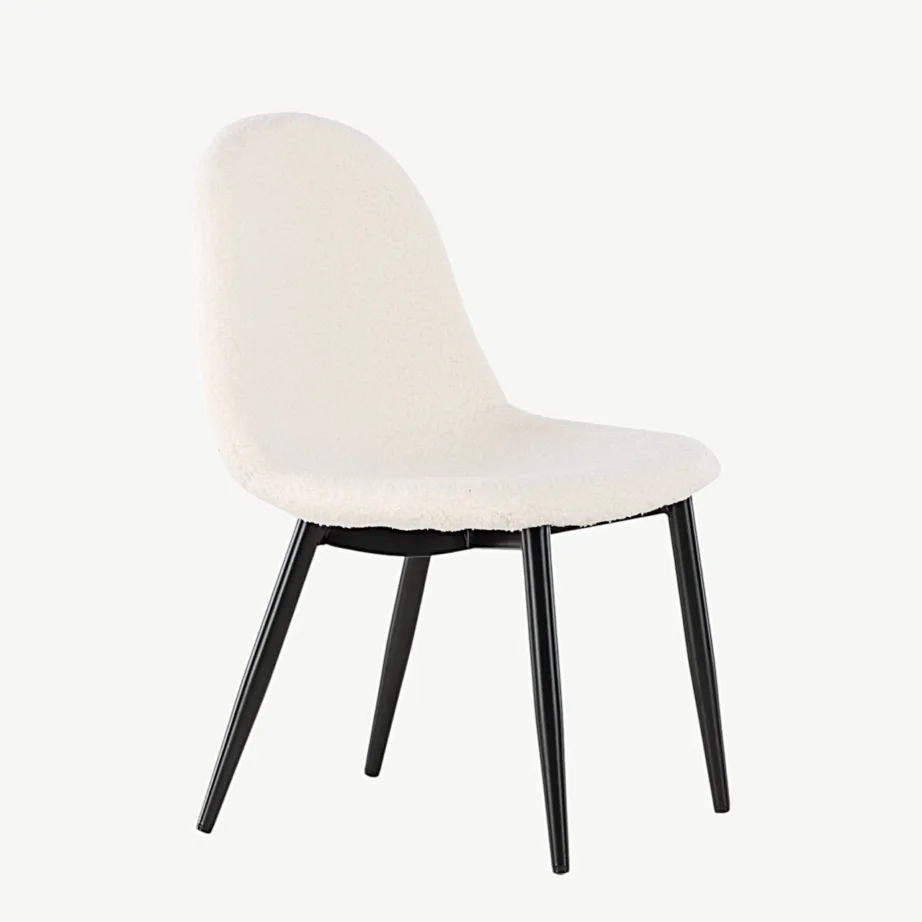 Polar laste söögitool valge bukleekangaga, mustade terasjalgadega, 18061-101 – 3