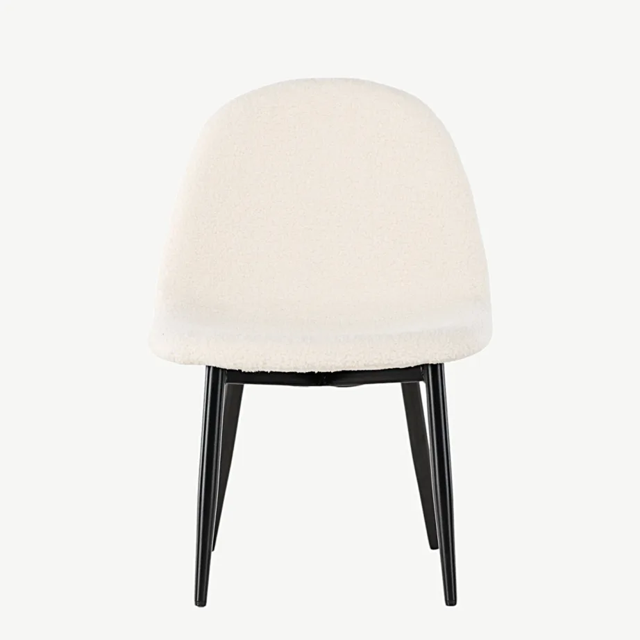 Polar laste söögitool valge bukleekangaga, mustade terasjalgadega, 18061-101 – 5