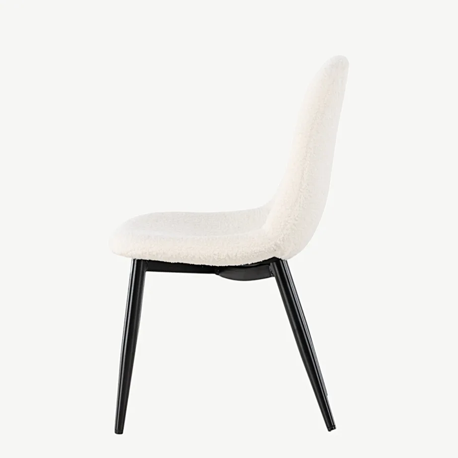 Polar laste söögitool valge bukleekangaga, mustade terasjalgadega, 18061-101 – 7