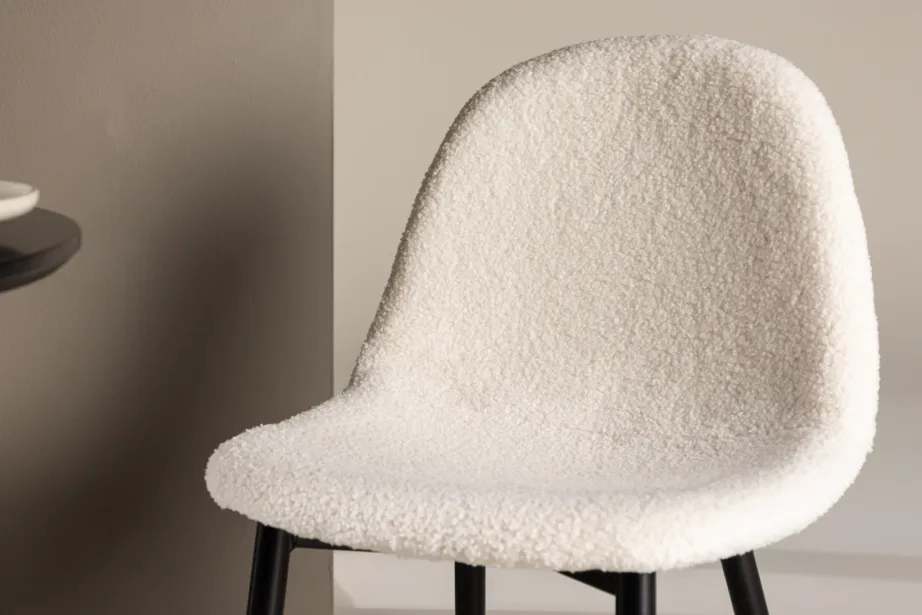 Polar laste söögitool valge bukleekangaga, mustade terasjalgadega, 18061-101 – 9