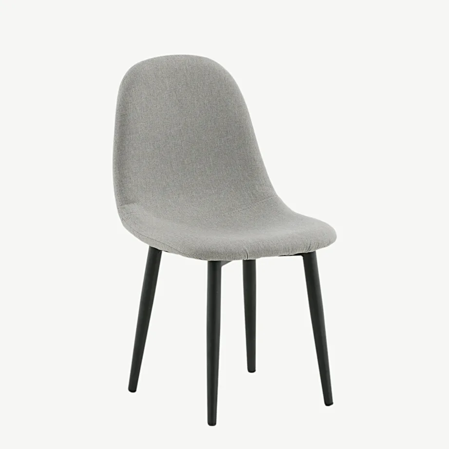 Laste söögitool Polar Kids hallist sametist, mustade metalljalgadega, 18061-558 – 3