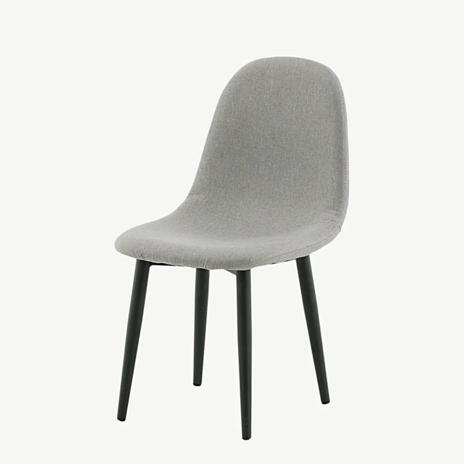 Laste söögitool Polar Kids hallist sametist, mustade metalljalgadega, 18061-558 – 5