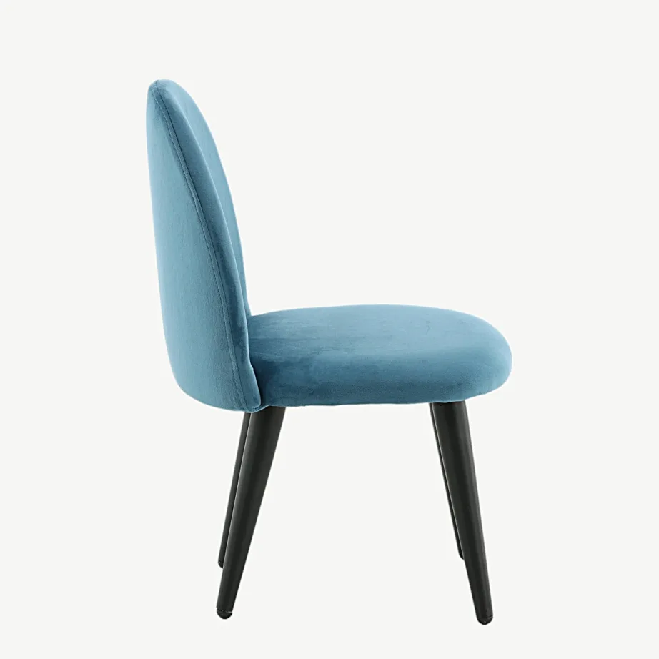 Sinine sametist laste tool mustade metalljalgadega Velvet Kids, 18062-887 – 2