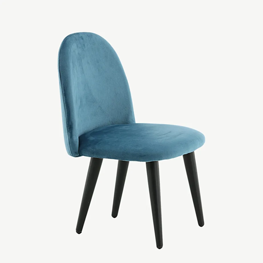 Sinine sametist laste tool mustade metalljalgadega Velvet Kids, 18062-887 – 3