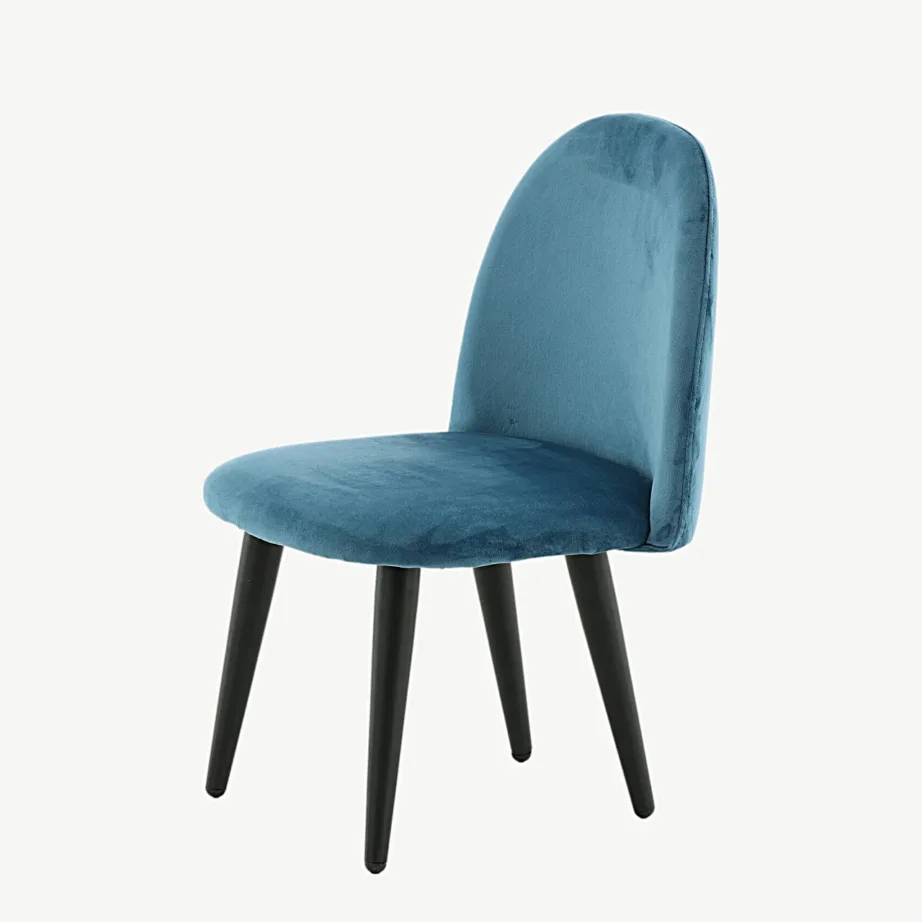 Sinine sametist laste tool mustade metalljalgadega Velvet Kids, 18062-887 – 6