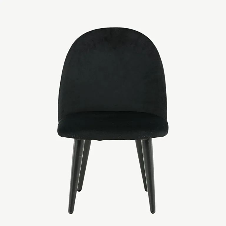 Mustast velvetist lastetool valge metallraamiga „Velvet Kids” - 18062-888