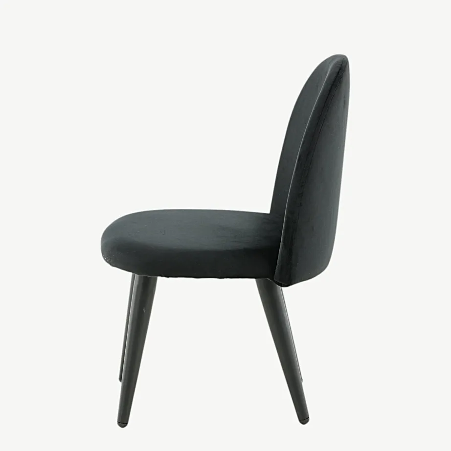 Mustast velvetist lastetool valge metallraamiga „Velvet Kids”, 18062-888 – 7