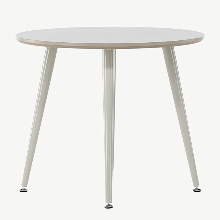 Beež ümmargune laste laud Plaza (MDF, teras, Ø60 cm) - 18063-102