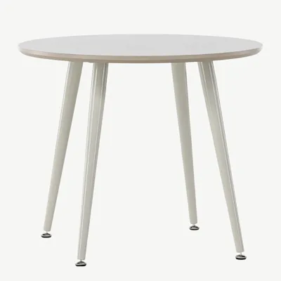 Beež ümmargune laste laud Plaza (MDF, teras, Ø60 cm) - 18063-102