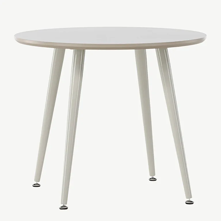 Beež ümmargune laste laud Plaza (MDF, teras, Ø60 cm) - 18063-102