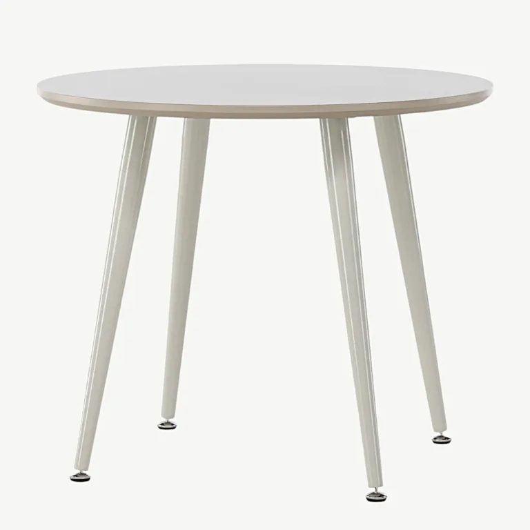 Beež ümmargune laste laud Plaza (MDF, teras, Ø60 cm) - 18063-102