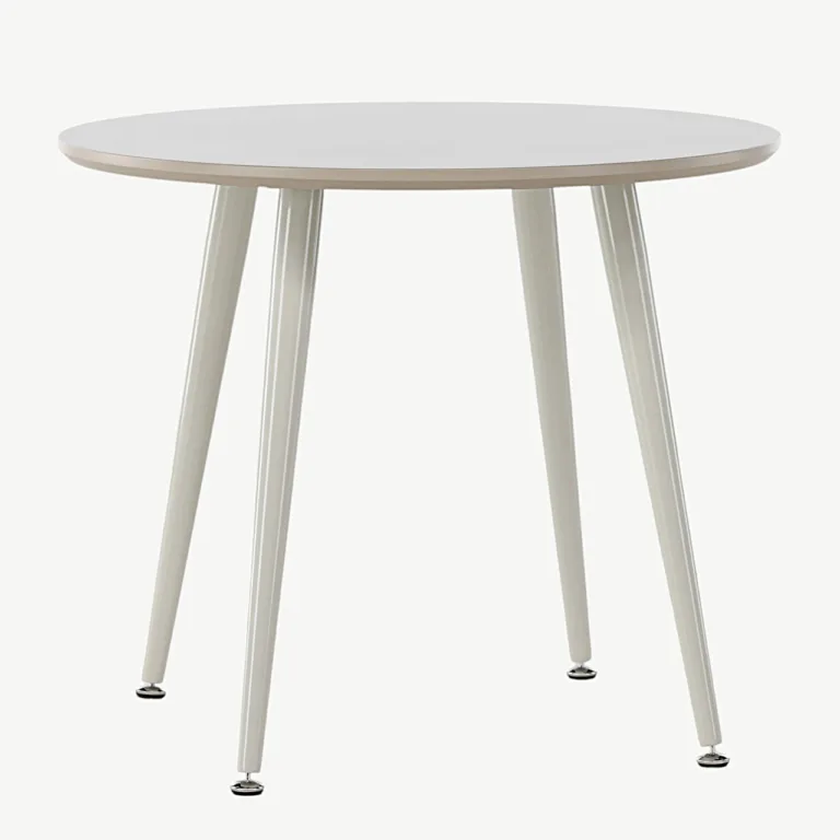 Beež ümmargune laste laud Plaza (MDF, teras, Ø60 cm) - 18063-102