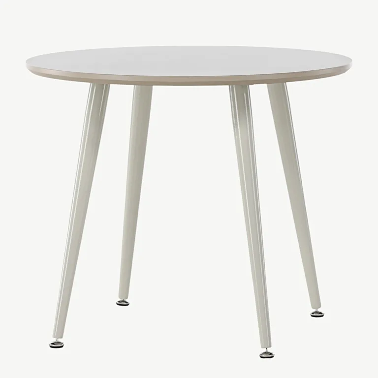 Beež ümmargune laste laud Plaza (MDF, teras, Ø60 cm) - 18063-102
