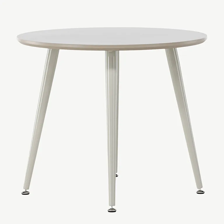 Beež ümmargune laste laud Plaza (MDF, teras, Ø60 cm) - 18063-102