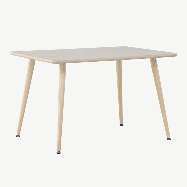 Valge peitsiga laste söögilaud Polar, MDF (80 × 60 cm) - 18064-130