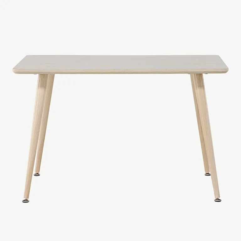 Valge peitsiga laste söögilaud Polar, MDF (80 × 60 cm) - 18064-130