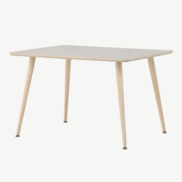 Valge peitsiga laste söögilaud Polar, MDF (80 × 60 cm) - 18064-130