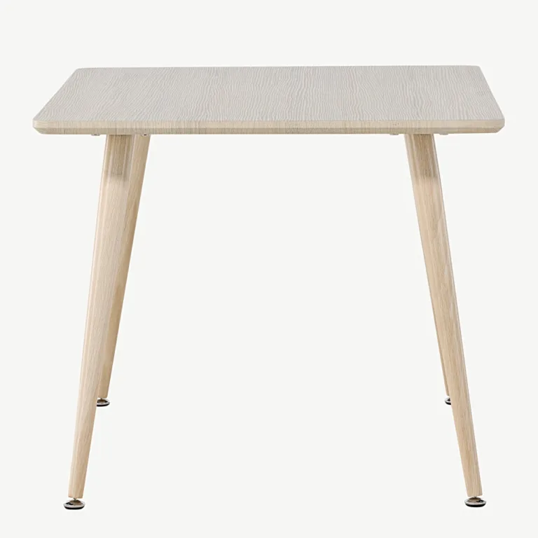 Valge peitsiga laste söögilaud Polar, MDF (80 × 60 cm) - 18064-130
