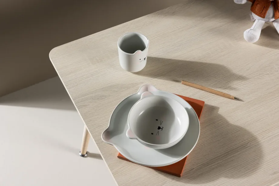 Valge peitsiga laste söögilaud Polar, MDF (80 × 60 cm), 18064-130 – 10