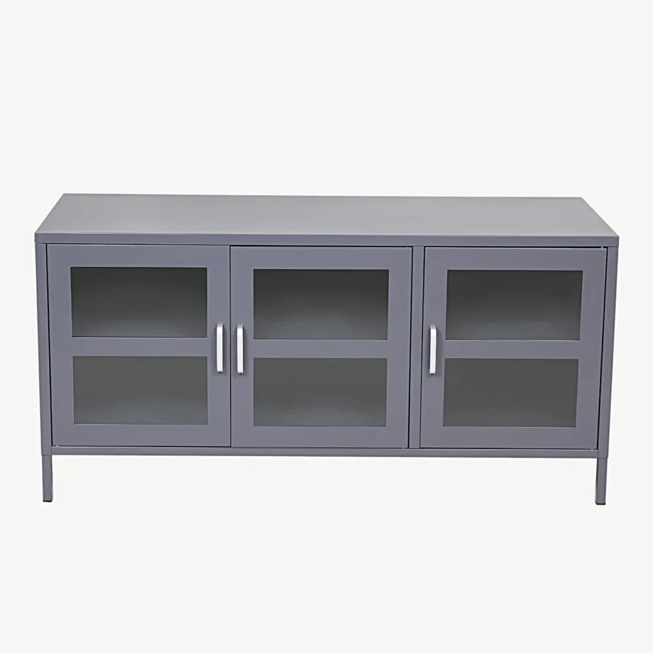 Helehall metallist klaasustega telerialus Acero, 120 cm, 18065-205