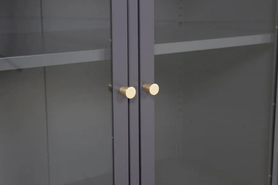 Helehall terasest klaasustega vitriinkapp Bakal (85x40x85 cm), 18068-205 – 6