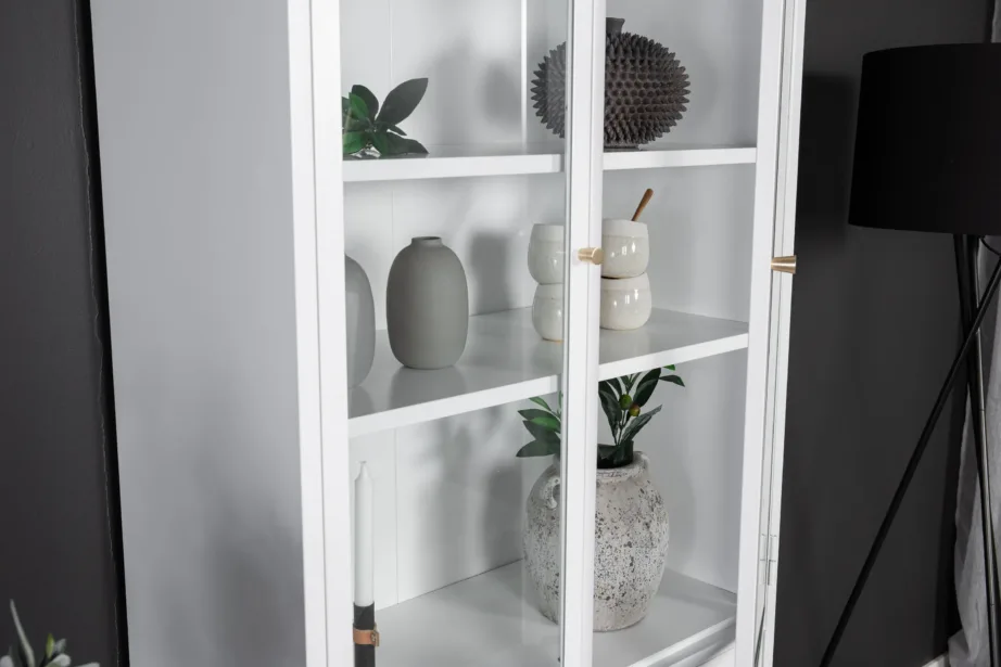 Valgest terasest vitriinkapp klaasuste ja riiulitega Bakal, 18069-201 – 6