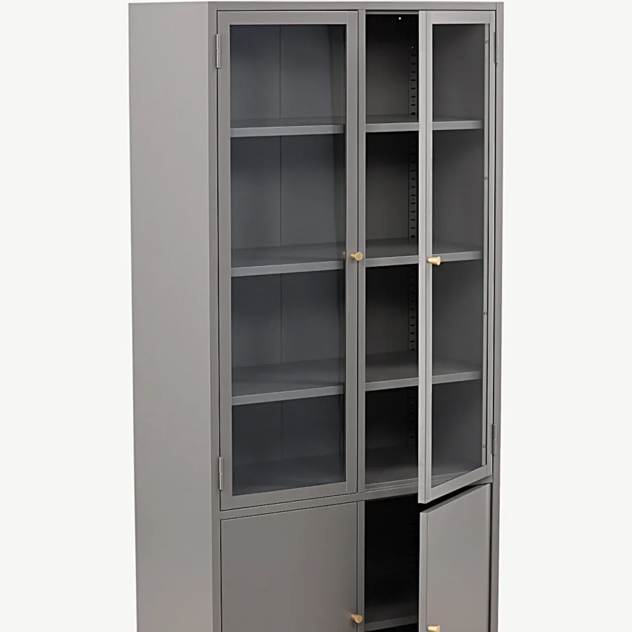 Helehall teraskapp klaasustega ja avatud riiulitega Bakal, 18069-255 – 4