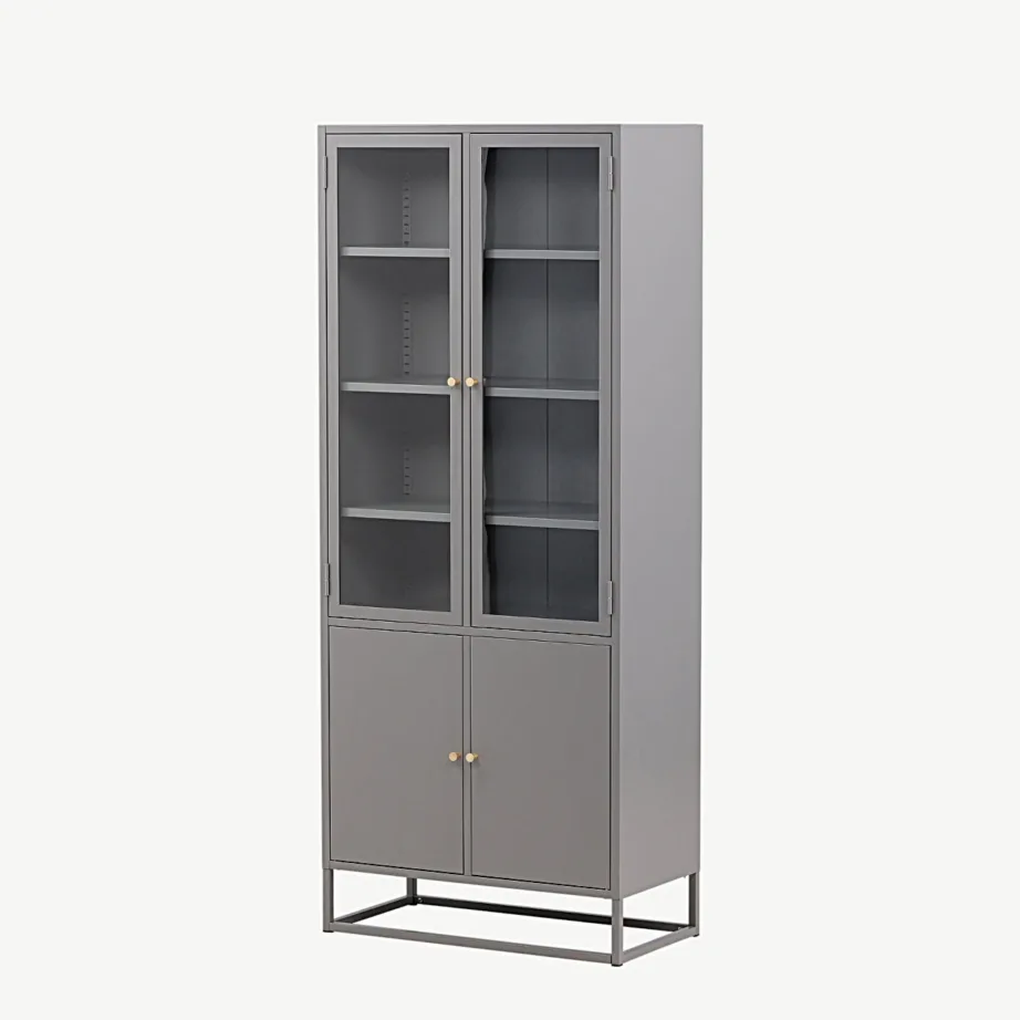 Helehall teraskapp klaasustega ja avatud riiulitega Bakal, 18069-255 – 7