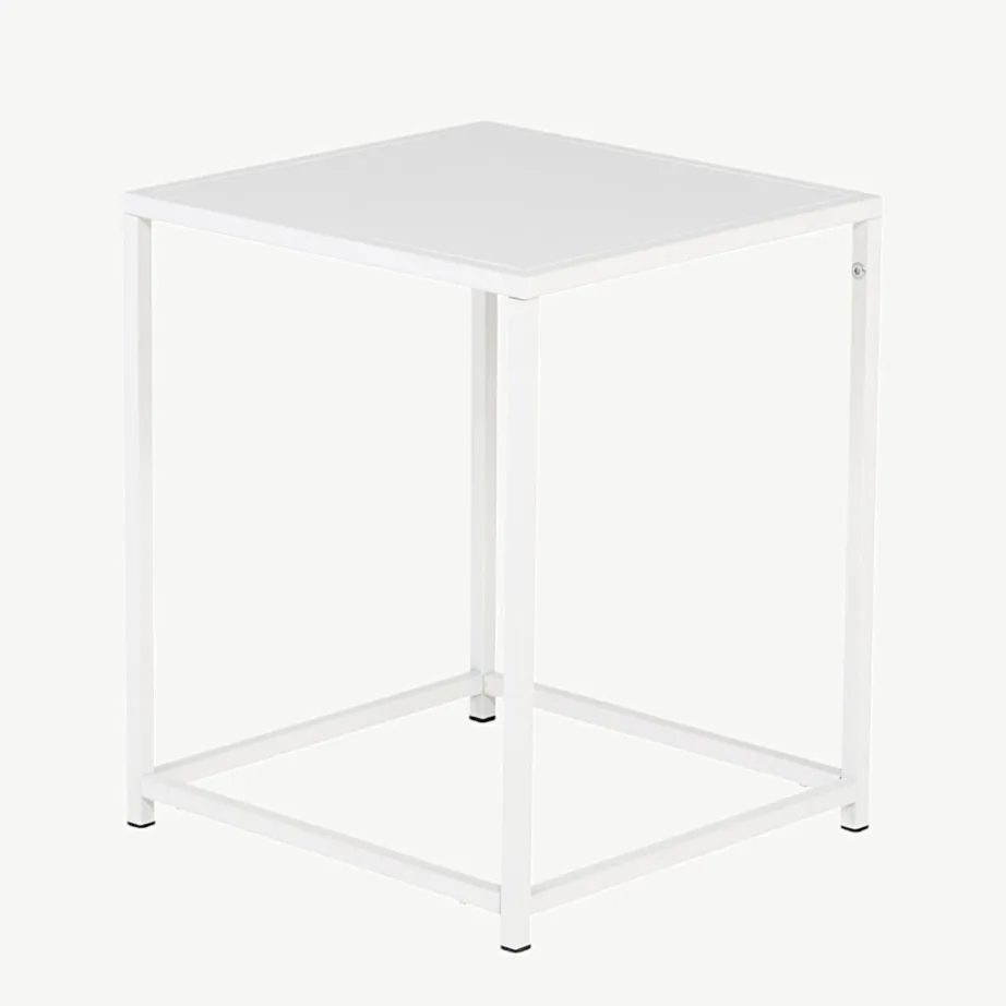 Valge terasest abilaud Staal (38 × 37 cm), Venture Home, 18072-201