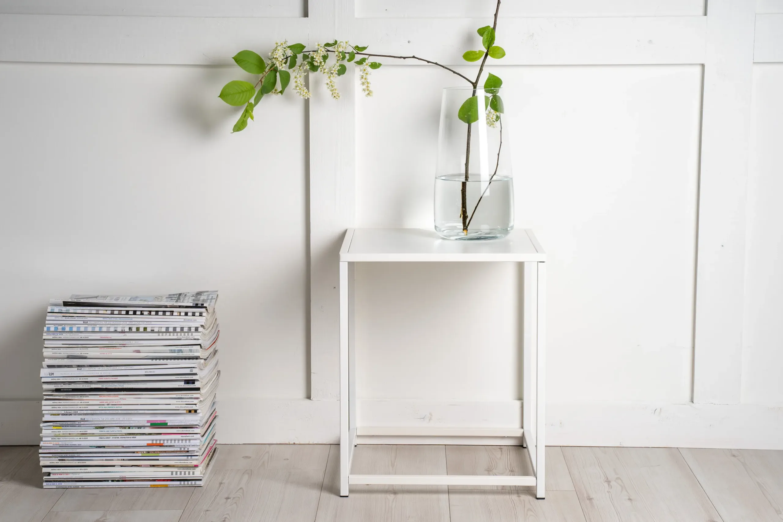 Valge terasest abilaud Staal (38 × 37 cm), Venture Home - 18072-201