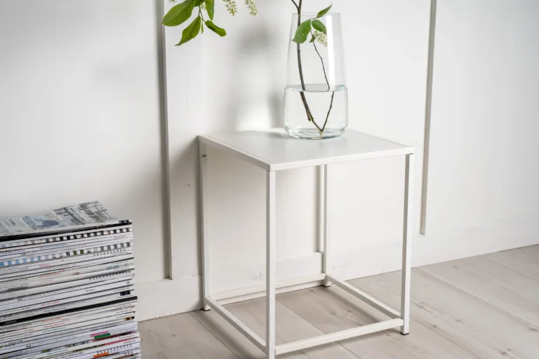 Valge terasest abilaud Staal (38 × 37 cm), Venture Home - 18072-201