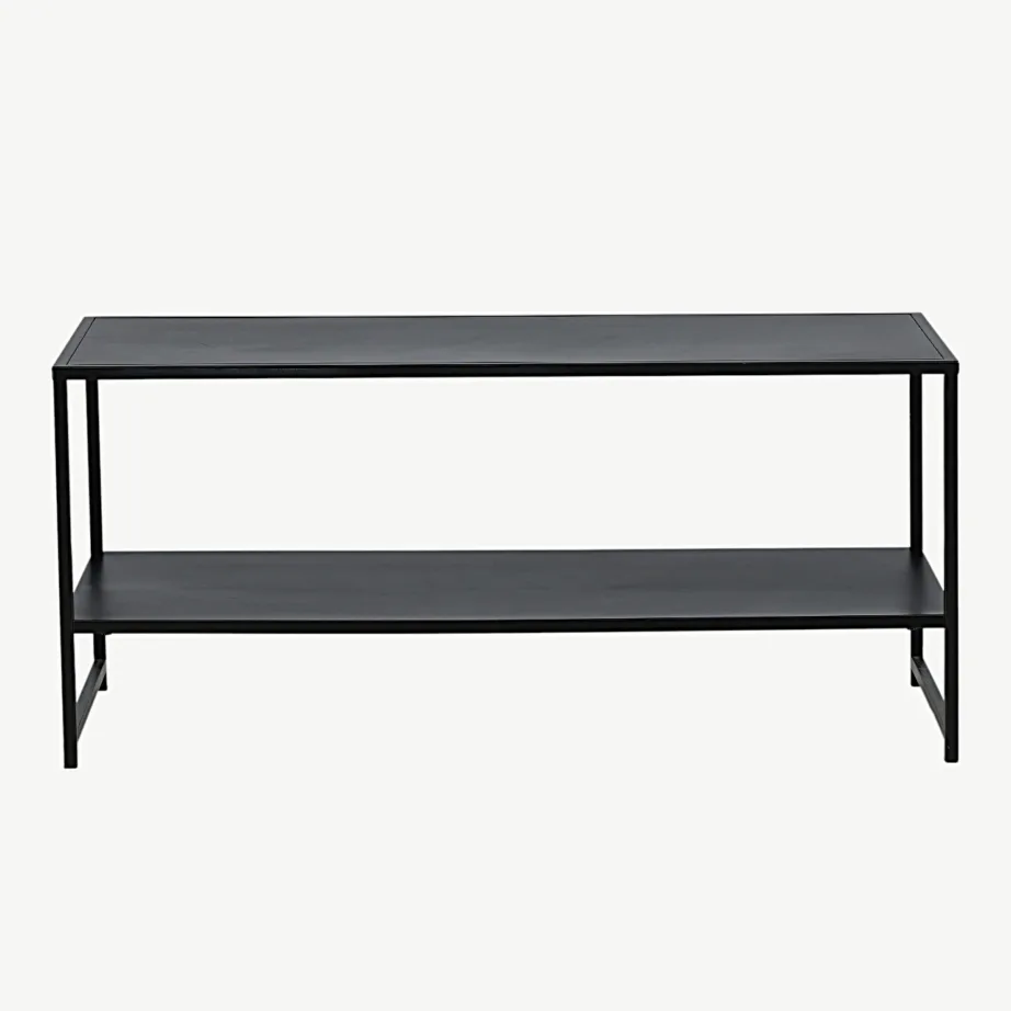 Mustast terasest kahe tasapinnaga diivanilaud Staal, 18074-208 – 4