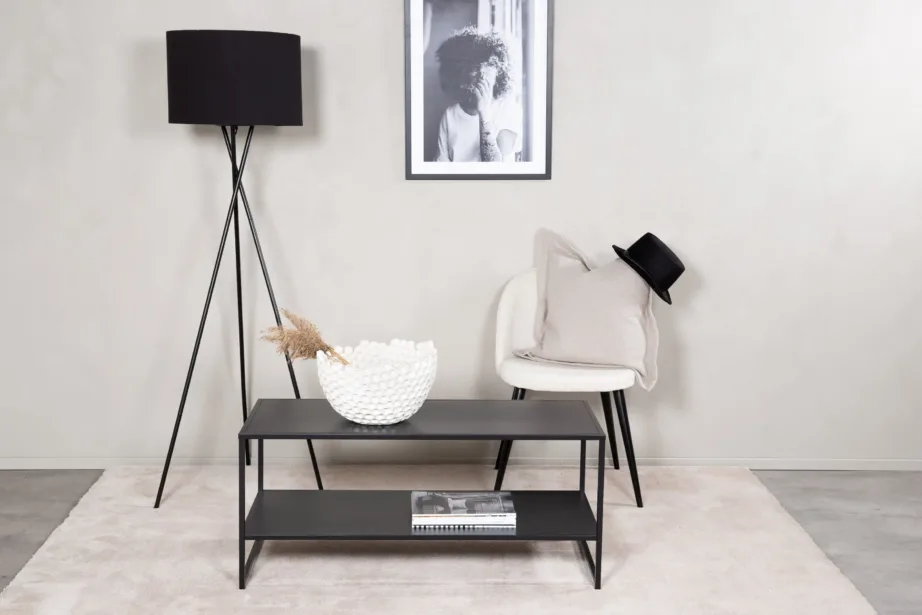 Mustast terasest kahe tasapinnaga diivanilaud Staal, 18074-208 – 8