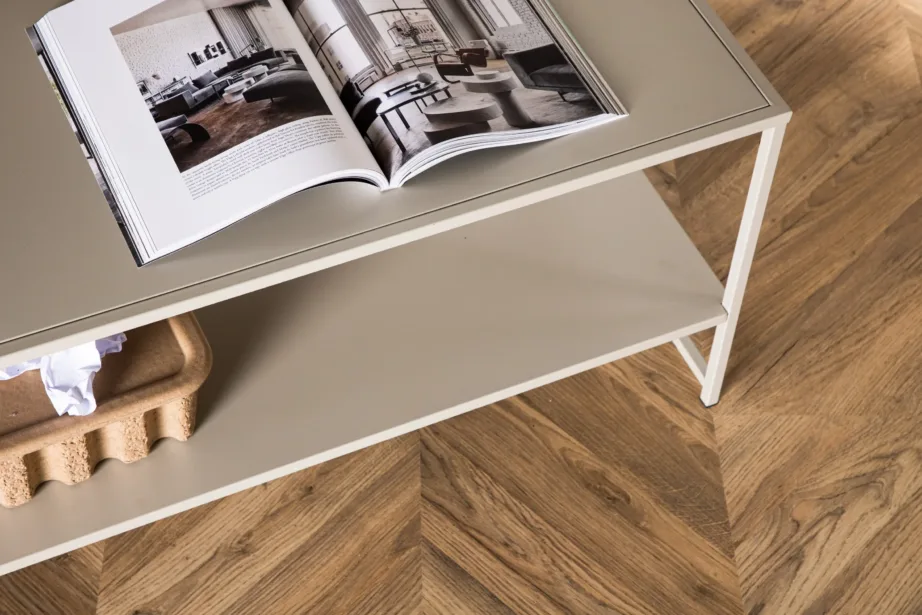 Beežist terasest abilauake Staal sarjast, nutika riiuliga, 18074-250 – 10